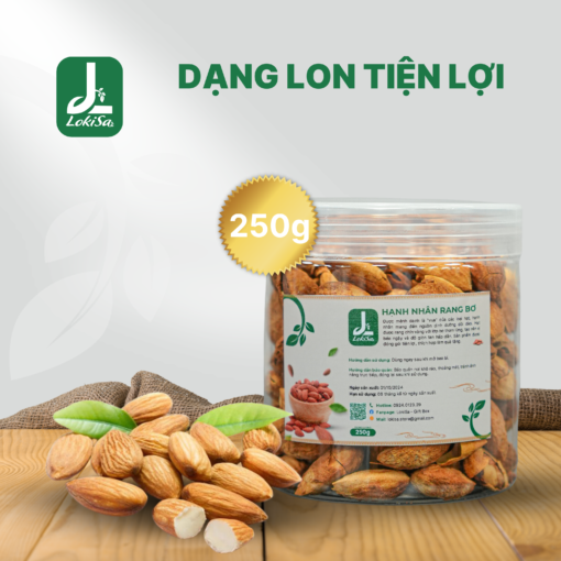 Hanh Nhan Rang Bo vo mong thom ngon gion bui hu 250g tu LokiSa