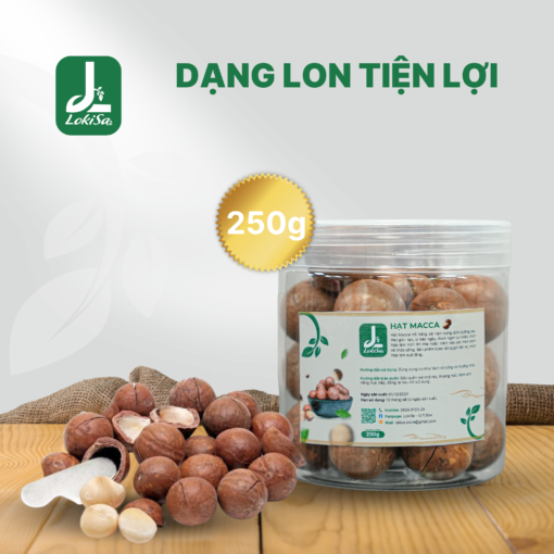 Hat Macca Nut vo dang lon tien loi 250g tu LokiSa