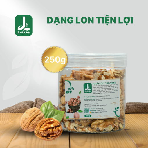 Nhan Oc Cho Vang nguyen hat tach vo dang Hu 250g tu LokiSa