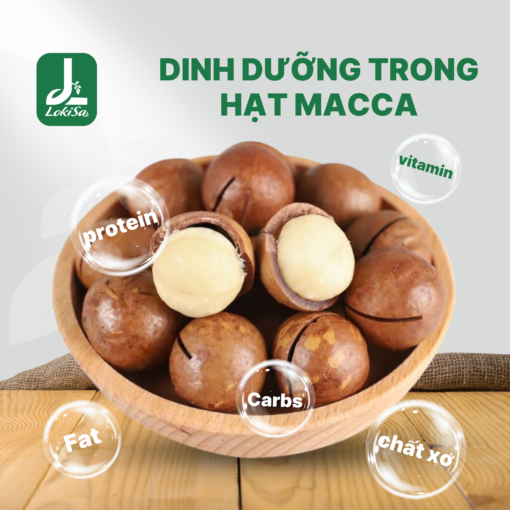 dinh duong trong Hat Macca Nut vo tu LokiSa